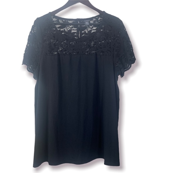 Torrid Black Lace Top - Picture 1 of 8